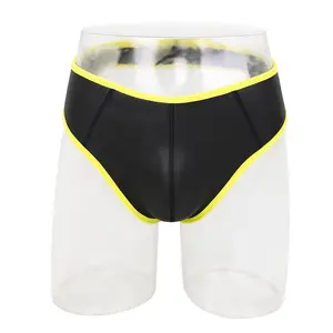 Calças de neoprene femininas, calças de castidade do peito sexual para homens