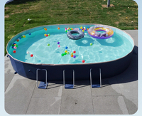Piscine gonflable d'extérieur robuste et résistante à l'usure avec structure pliable en PVC, grande piscine familiale pour villa, réservoir d'eau pour fêtes, taille personnalisée, logo, vente en gros
