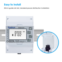 Medidor de Energía Wifi Eastron SDM630-WIFI TY con Certificación MID Tuya, 100A Clase 0.5 Bidireccional Trifásico, Medidor Eléctrico de Riel DIN
