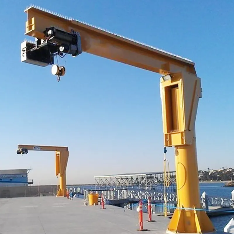 20ton 30ton 50ton 60ton Design and Supply Boat JIB Crane on saleFixed handling jib crane for lifting boats