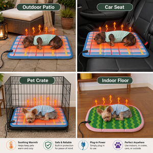 Coussin chauffant électrique pour animaux de compagnie ZT, tapis de lit doux et chaud pour chiens et chats de petite, moyenne et grande taille - Product Image 5