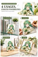 Planche Shikishi Anime Personnalisée Petite Taille Mini Planche d'Art Bord Doré Holographique Cadeau de Bureau à Collectionner