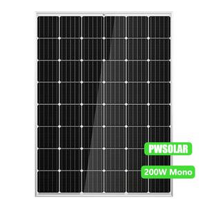 ราคาดีที่สุดปี 2026 PWSOLAR PERC Monovisc 200W 12V 24V 48V โมโน 48 เซลล์ ประสิทธิภาพ 16.8% ราคาโรงงานแผงโซลาร์เซลล์ PV รุ่น PW200Wp-48M Mon - Product Image 1
