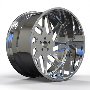 Neue Konkave Chrom <span class=keywords><strong>2</strong></span>/<span class=keywords><strong>3</strong></span>-Teilige 22-26 Zoll Geschmiedete Aluminiumlegierung Räder mit 40mm ET-Design Zeichnungen - Product Image 4