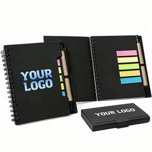 Wholesale Customizable Logo Kraft Paper Notebook with Pen Portable Note <b>Pad</b> for School Business Promo Creative Gift Notepads - Product Image 1