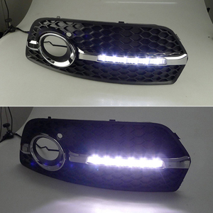 ไฟเดย์ไลท์ LED DRL 1 คู่ สำหรับรถยนต์ <span class=keywords><strong>Audi</strong></span> <span class=keywords><strong>Q5</strong></span> ปี 2010 2011 <span class=keywords><strong>2012</strong></span> 2013 ใช้เป็นไฟส่องสว่างกลางวัน ไฟเตือน และไฟตัดหมอก - Product Image 6