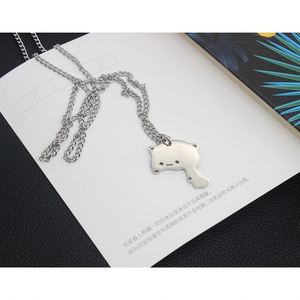 Collares de Acero Inoxidable para Parejas, Colgante de Gato Abrazado, Cadena para Hombre y Mujer, Joyería, Regalos para Amigos - Product Image 5