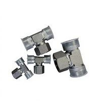 Adaptateur hydraulique droit en acier au carbone et acier inoxydable à structure robuste, raccord de tube haute pression