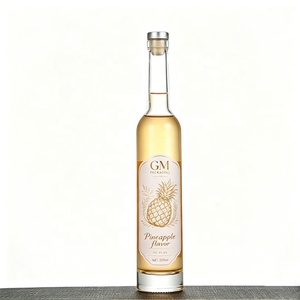 Botella de Vidrio para Licores Personalizada Ecológica en Oferta, 750 ml, Transparente, Mate, Delgada, para <span class=keywords><strong>Vino</strong></span>, Vodka, Ginebra, Ron, Alcohol, <span class=keywords><strong>Vino</strong></span> Helado, con Tapón de Corcho - Product Image 1