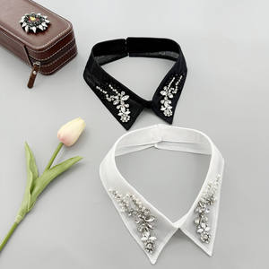 LHY Luxury Detachable Rhinestone Fake Collar for Women Tops Dresses Elegant Removable Faux Collar Shirt Accessory - Product Image 2