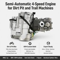 Moteur de moto 125cc à prix de gros, OEM ODM, marque privée, quatre temps, embrayage automatique pour importateurs de VTT