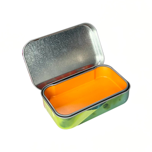 Confezionamento in metallo battente scatole di latta con coperchio personalizzato da 50ml 100ml piccola scatola metallica per regalo con cerniera - Product Image 4