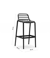 Cuisine, Restauration, Hôtel, Appartement, Dossier bas, Chaise haute, Chaise en plastique disponible