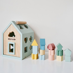 Madre bambini giocattoli gioco blocco di legno Jouets Pour Enfants educazione precoce giocattoli con forme geometriche per i bambini piccoli - Product Image 6