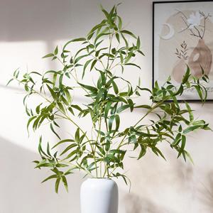 Bambú Artificial Meng Jie de 100cm/200cm, Flor de Seda Plástica, Decoración para Bodas, Arreglo de Plantas Verdes, Accesorios - Product Image 2