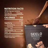 Café en poudre aux 10 champignons mélangés Marque Blanche – Reishi, Crinière de lion, et autres champignons riches en protéines pour un style de vie actif