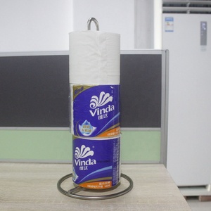 Portasciugamani di carta in metallo cromato con ripiano portaoggetti da bagno Organizer asciugamani piatti <span class=keywords><strong>Design</strong></span> personalizzabile OEM ODM disponibili - Product Image 5