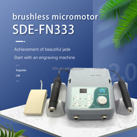 Nuevo FN333 amoladora eléctrica de doble mango máquina de grabado Motor sin escobillas Micro Jade equipo de pulido de huesos para carpintería