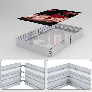 Frame Light Box Exhibition Background Wall Aluminium Frame Led Light Box Frame Shadow Box Aluminium Frame Double Side Light Box Profile