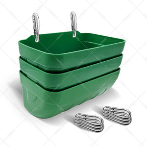 Mangeoires de chèvre en plastique portables mangeoire de canard et de poulet suspendue mangeoire pour volaille - Product Image 2