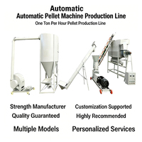 Chaîne de production de granulés d'aliments motorisée YYHB pour usage agricole, haute productivité, ensachage automatisé, 2-3 tonnes/h, 4 kW