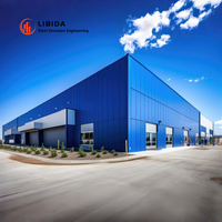 Bâtiment préfabriqué durable pour la logistique, grand entrepôt de distribution préfabriqué