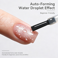 BORN PRETTY Top Coat Gel Effet Gouttes d'Eau Vernis à Ongles Marque Privée Sans Résidu Haute Brillance Transparent Effet 3D Stéréo Gouttelettes d'Eau