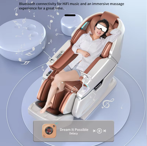 Silla de masaje eléctrica 4DSL Track Luxury AI Full <span class=keywords><strong>Body</strong></span> Robot Silla de masaje gravedad cero Movimiento inteligente Brazo robótico - Product Image 6