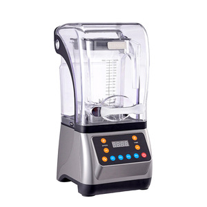 Licuadora Comercial de 1.8L, 2000-3000W, Acero Inoxidable 304, Cuchilla con Cubierta Gris, 1-9 Velocidades, para Tiendas de Té con Leche - Product Image 1