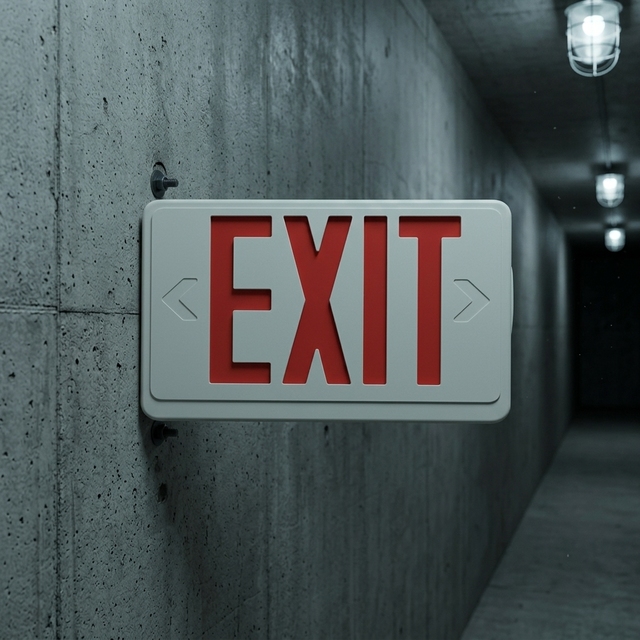 Customizable Factory Operated Rated Outdoor Wall Mounted Commercial Emergency Lighting Fire Safety Exit Sign Lights