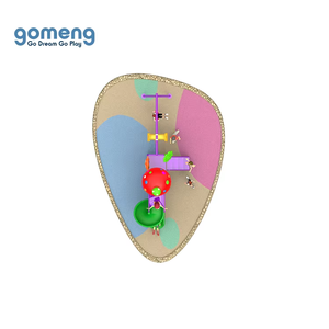 Sân chơi giải trí trẻ em trẻ em trẻ mới biết đi kỹ thuật nhựa sân chơi ngoài trời đu và trượt - Product Image 2