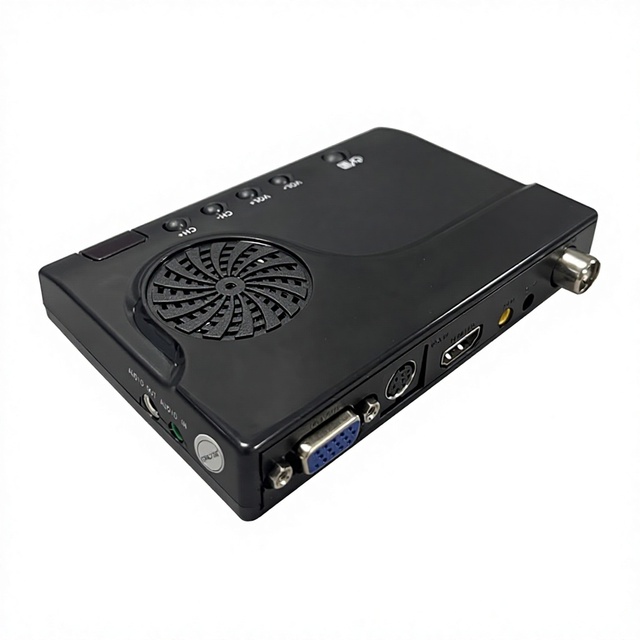 Factor Price VGA HD TVBOX Analog CCTV RF-to-HD AV Video Converter CS-3880 with 720P/1080P for PC Monitors