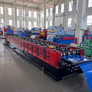 470 Angle Chi Roll Forming Machine for Roof/Wall <b>Tiles</b> PLC Controlled 380V/220V Construction Use - Product Image 3