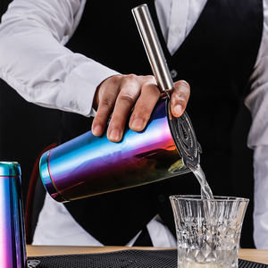 28oz + 18oz (850 + 550ml) บอสตันชุดบาร์เชคเกอร์กระป๋องสแตนเลสสตีลถ่วงน้ำหนัก - Product Image 5