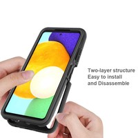 Pour Samsung pour Galaxy A56 A53 A16 A15 A22 EU coque de téléphone avec couverture complète PC TPU protecteur d'écran convient également pour iPhone 17 16