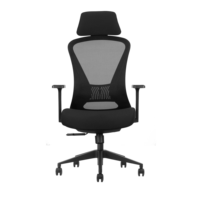 Chaise de bureau moderne en tissu résistant, dossier réglable, pivotante, ergonomique, design métallique, 4 vérins à gaz, garantie de 3 ans, livraison gratuite
