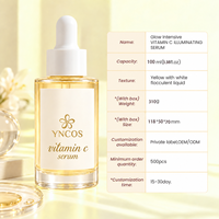 Crème hydratante anti-âge OEM, éclaircissante, illuminatrice, à la niacinamide, renforce la barrière cutanée, sérum facial à la vitamine C