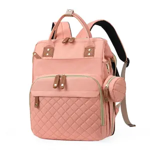 Новая розовая модная многофункциональная сумка для пеленок для мам, пап