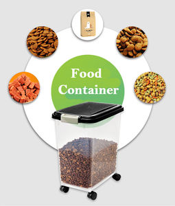 Armazenamento de alimentos para animais de estimação, venda por atacado, novo design personalizado, recipiente de comida para animais de estimação com colher - Product Image 6