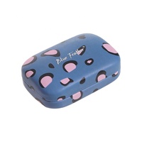 Petite boîte à bijoux en cuir PU à imprimé léopard à la mode pour un usage quotidien Organisateur de bijoux portable avec logo personnalisé