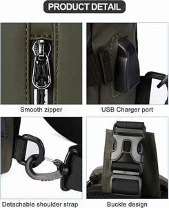 Mochila Táctica de Hombro, Bandolera, para Viajes al Aire Libre, de Poliéster con Diseño de Caramelos, Unisex, Muestra Gratis - Product Image 5