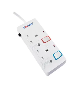 Hot Koop Kabel Uk Stekker Extension Stopcontact Met 2 3 4 5 6 Outlets 2 Gang Power Strip