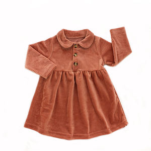 New Arrival Fall Winter Long Sleeves Boutique Infant Baby <strong>Dresses</strong> <strong>Toddler</strong> Kids Girl <strong>Dresses</strong> - Product Image 6