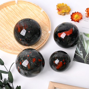 Hot Sale Hand Polished <b>Crystal</b> Sphere Natural African Blood Stone Sphere <b>Ball</b> for Decoration - Product Image 1