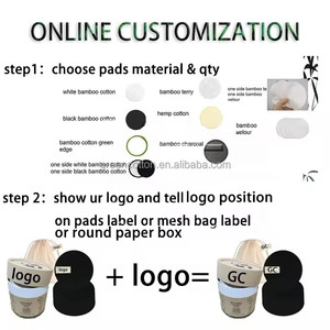 Custom Logo 20-Pack Reusable Bamboo Cotton Makeup Remover <strong>Pads</strong> With <strong>Face</strong> Application Washable Laundry Bag Storage
