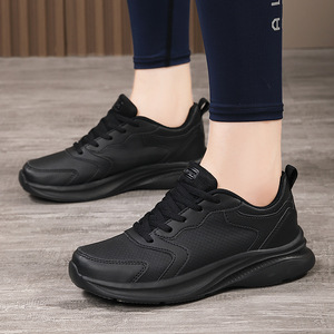 Zapatos deportivos casuales para el trabajo, modelo Primavera/Verano, suela suave, superficie de cuero, resistentes al agua, ideales para caminar. - Product Image 5
