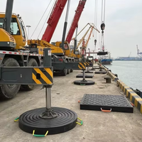 Plaque de support de grue robuste en UHMWPE, plaque de support de grue résistante aux chocs, plaque de support en plastique résistante aux chocs pour grue mobile