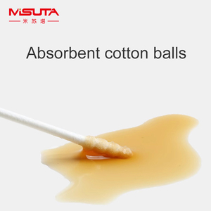 Misuta sản phẩm em bé đôi đầu tai sạch bông Swabs thấm nước giấy dính bông trang điểm Bông Swabs 400pcs 200pcs - Product Image 3