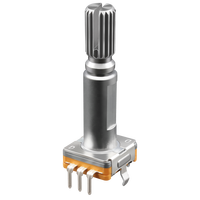 Encodeur rotatif à arbre métallique EC11, encodeur rotatif compact de 11 mm, 8-20 impulsions/360 résolutions, fonctionnement de -40 à 85°C