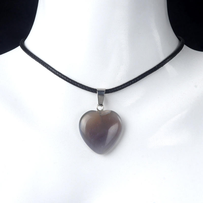 HY-5 - grey agate pendant